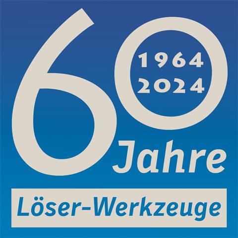 Jubil&auml;ums-Signet: 60 Jahre L&ouml;ser-Werkzeuge, 1964 bis 2024