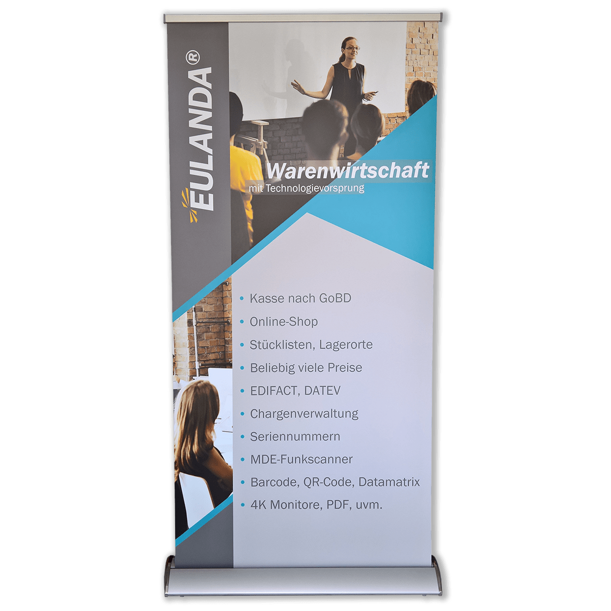 EULANDA Software Roll Up Banner ERP System