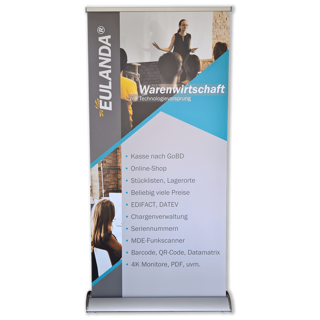 Bild von Roll-Up Banner Warenwirtschaft