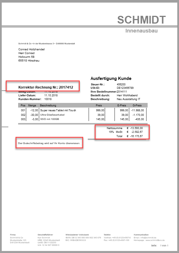 Auf Ihr Konto überwiesen Auf Ihr Konto überwiesen